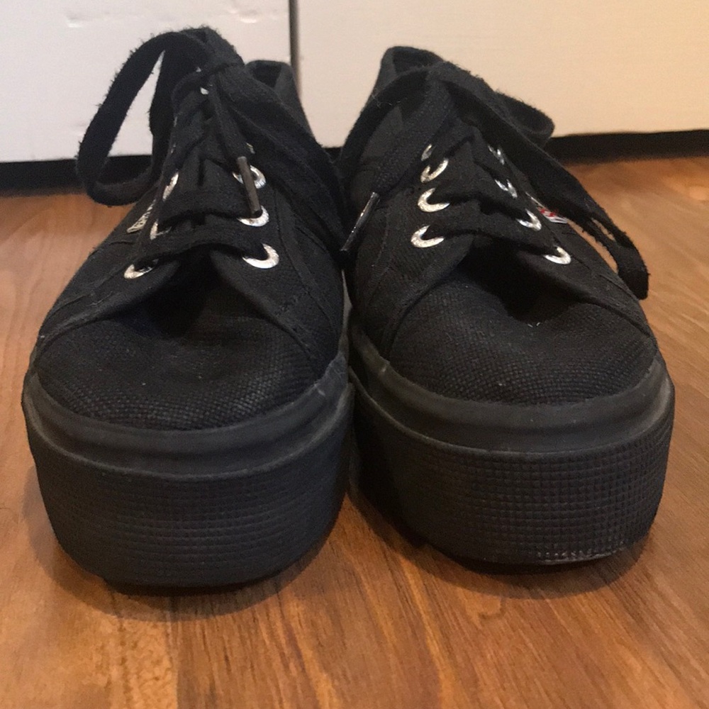 SUPERGA platform all black